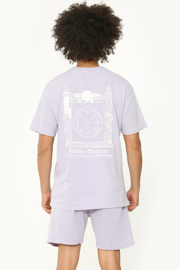 Sigil Printed T-Shirt | Washed Lilac