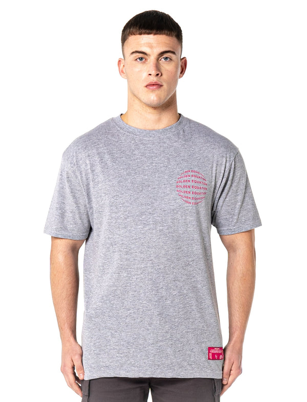 Orbit Print Men's T-Shirt - Grey from Golden Equation