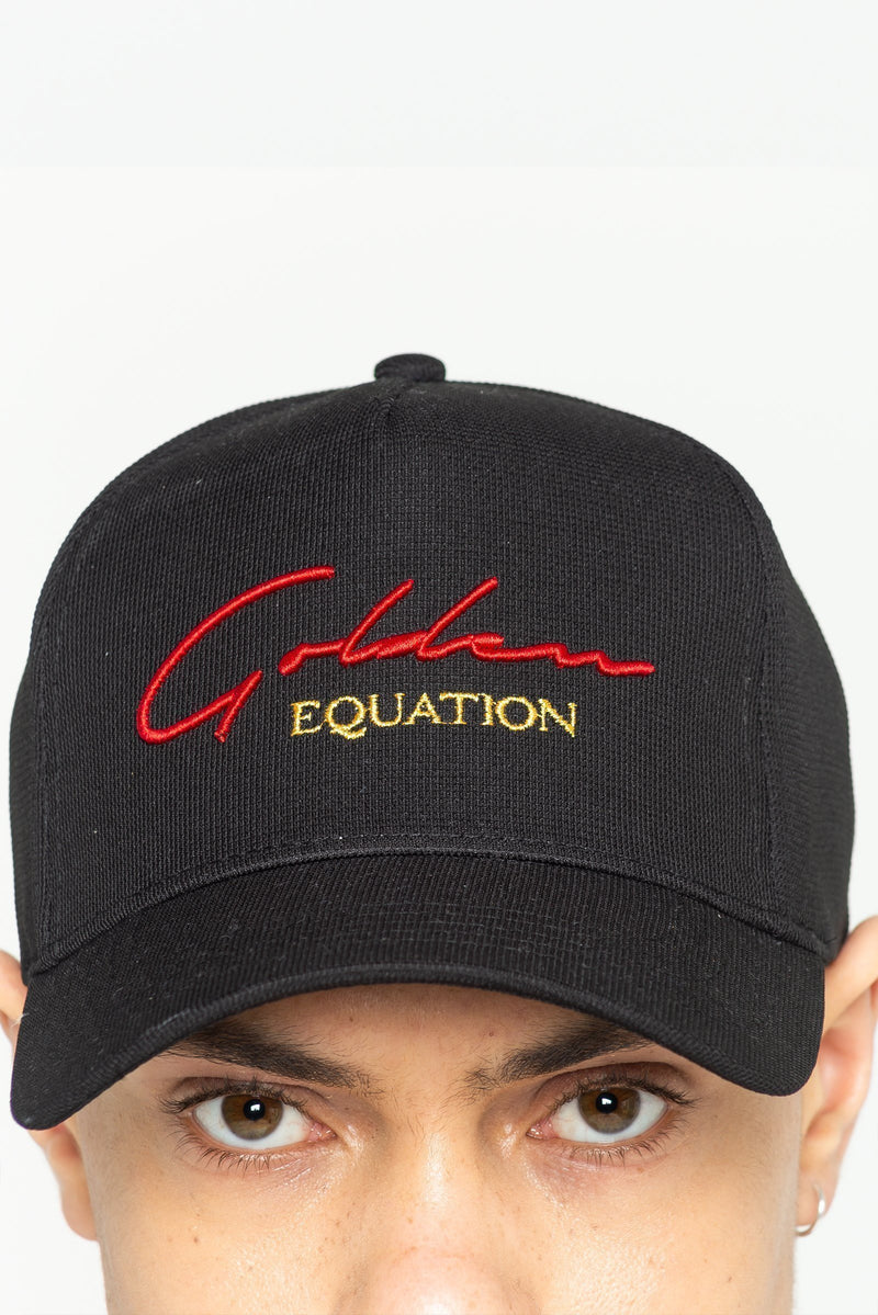 Staple Embroidered Logo Men's Cap - Black from Golden Equation
